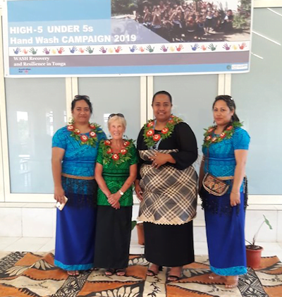 VSA volunteer Joanna with Live & Learn Tonga staff